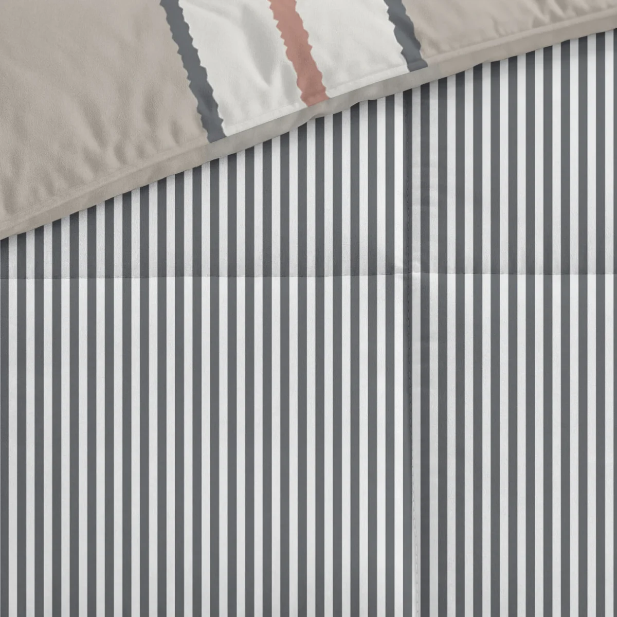 Byrklund - Dekbed Lined Up - Zand / Antraciet - Afbeelding 5