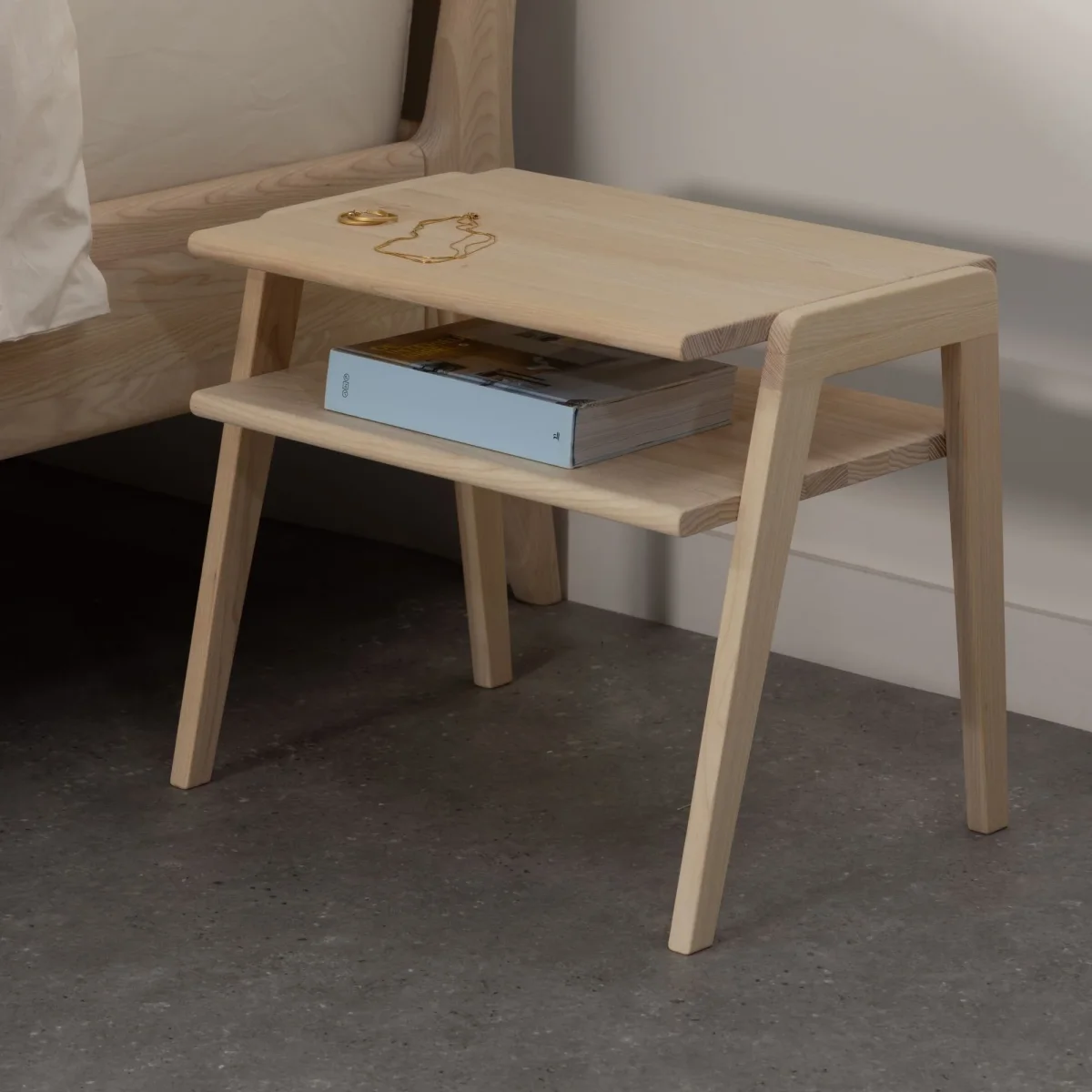 Massief houten nachttafel Pure - Afbeelding 3