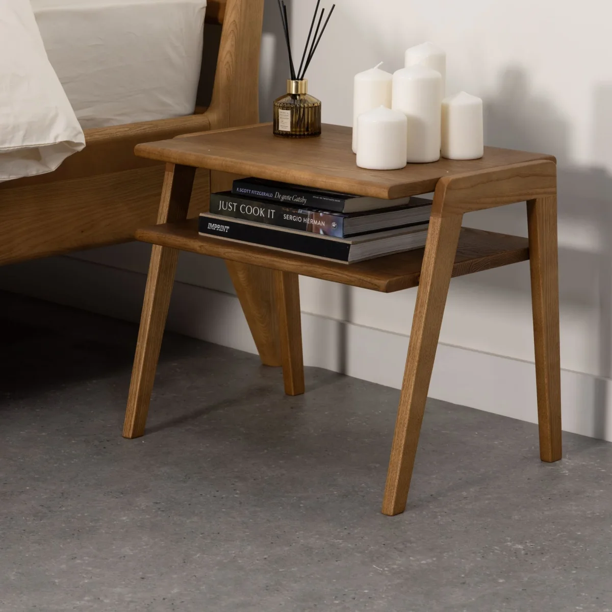 Massief houten nachttafel Pure - Afbeelding 4