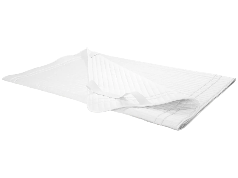 Matrasopleg in biologisch satijn/katoen, wasbaar 95° - Afbeelding 2