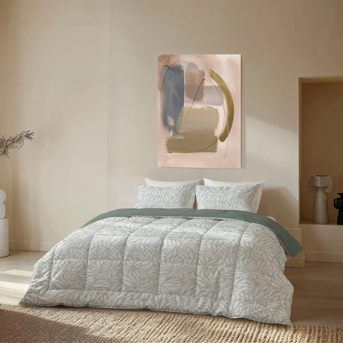 Byrklund - Dekbed Clean Leaves - Groen - Afbeelding 3