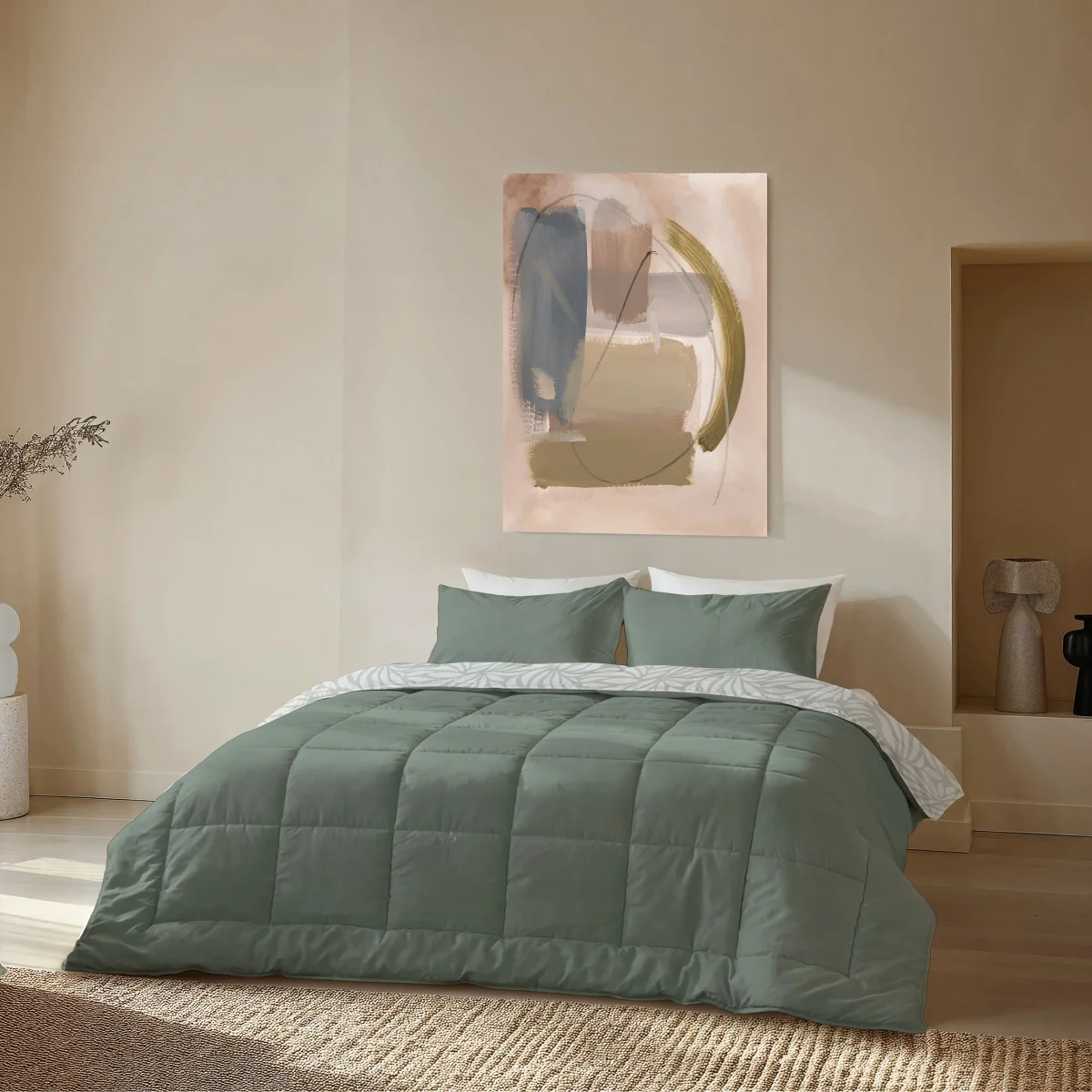 Byrklund - Dekbed Clean Leaves - Groen - Afbeelding 8