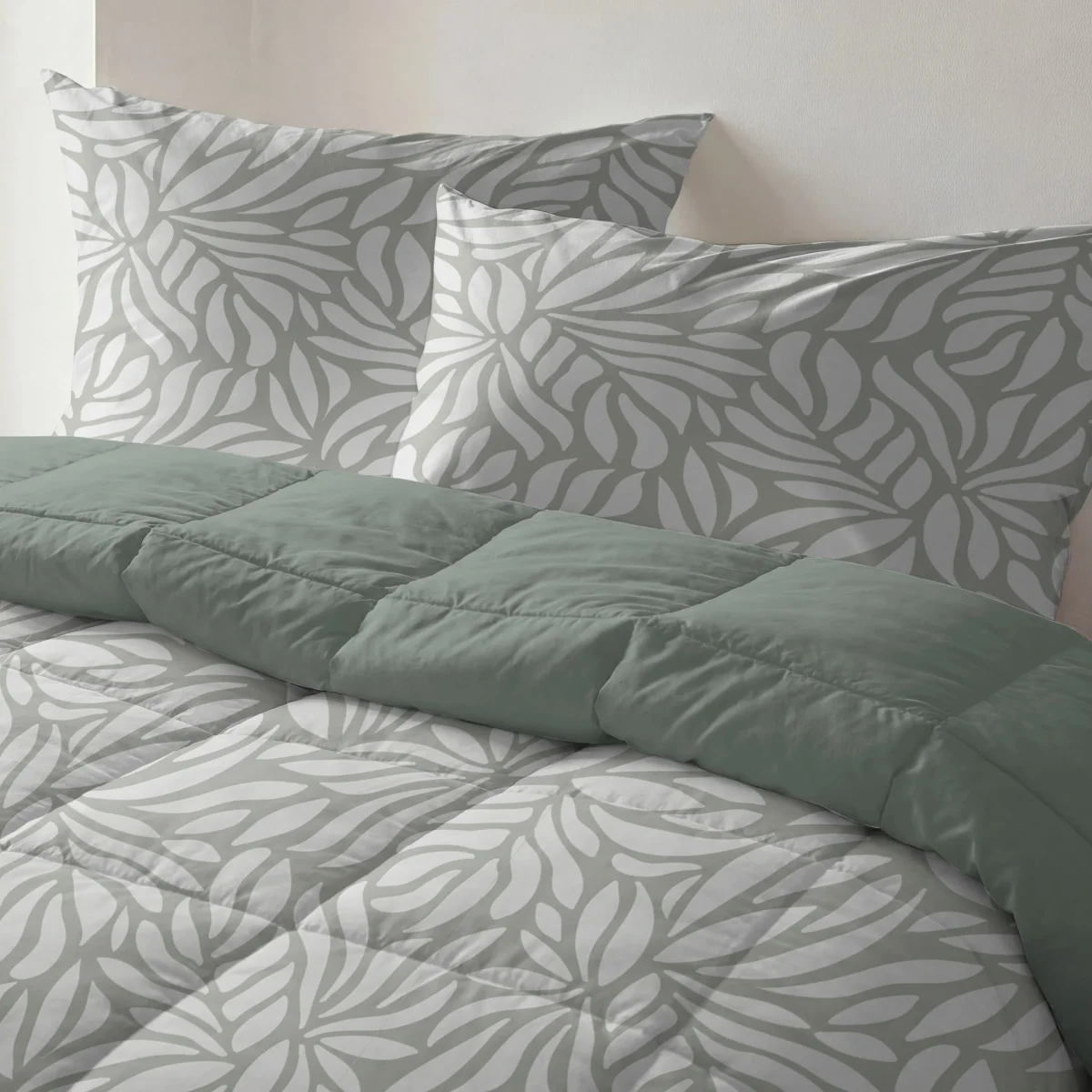 Byrklund - Dekbed Clean Leaves - Groen - Afbeelding 4