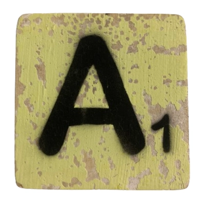 Houten Scrabble Letter A - Afbeelding 4