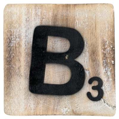 Houten Scrabble Letter B - Afbeelding 2