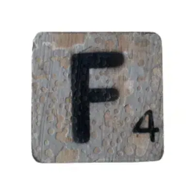Houten Scrabble Letter F - Afbeelding 7