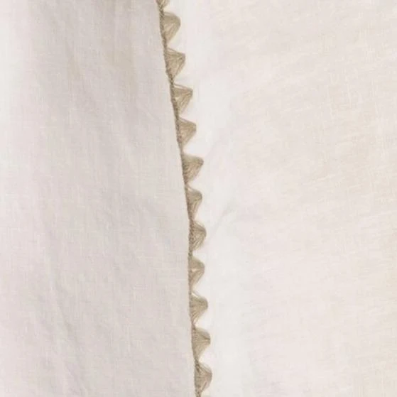 Dekbedovertrek Felice Off-white/naturel stitching - Afbeelding 3