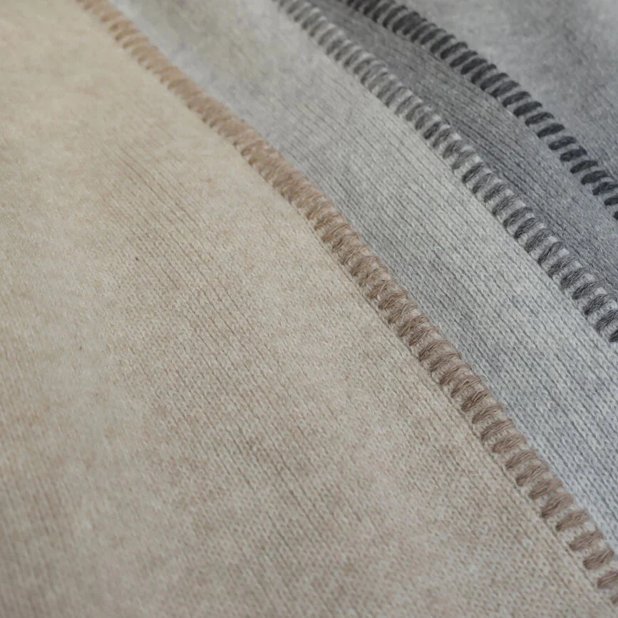 SIERKUSSENHOES - Glasgow luxe, zachte wol Light grey - Afbeelding 5