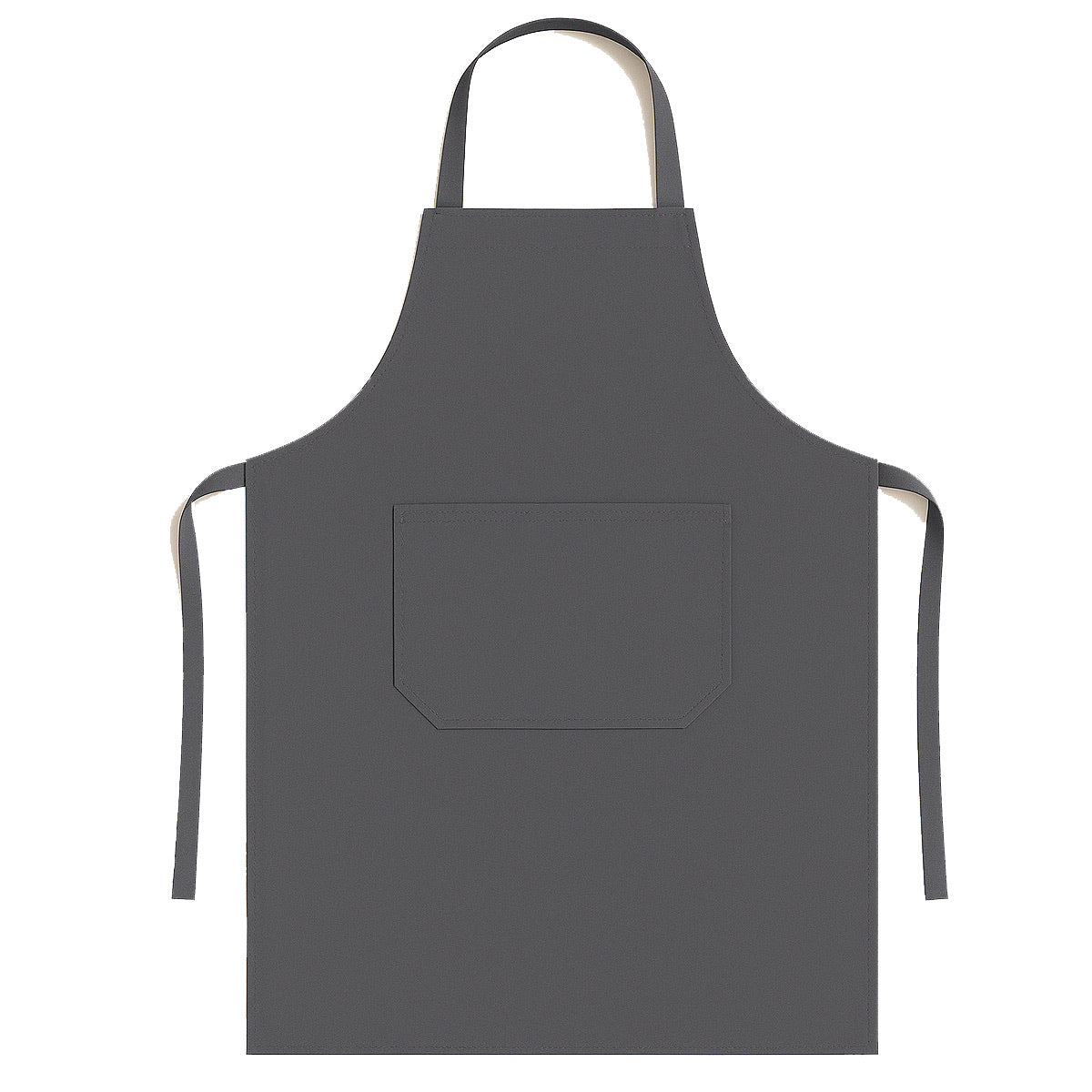Keukenschort met zak - 70x100 cm - Horeca - Antraciet - Afbeelding 2